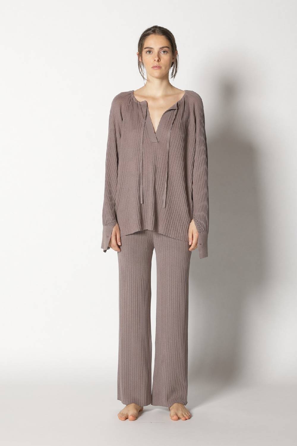 Sminfinity plissé drape tunic + plissé palazzo Outlet