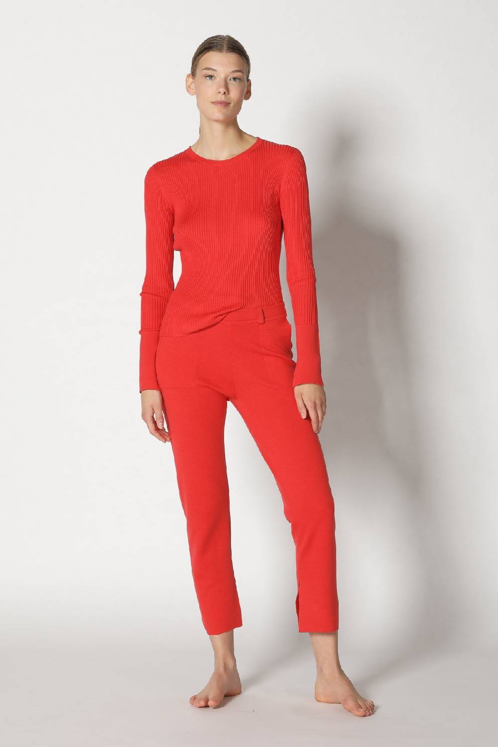 Sminfinity silky rib crew jumper Rabatt