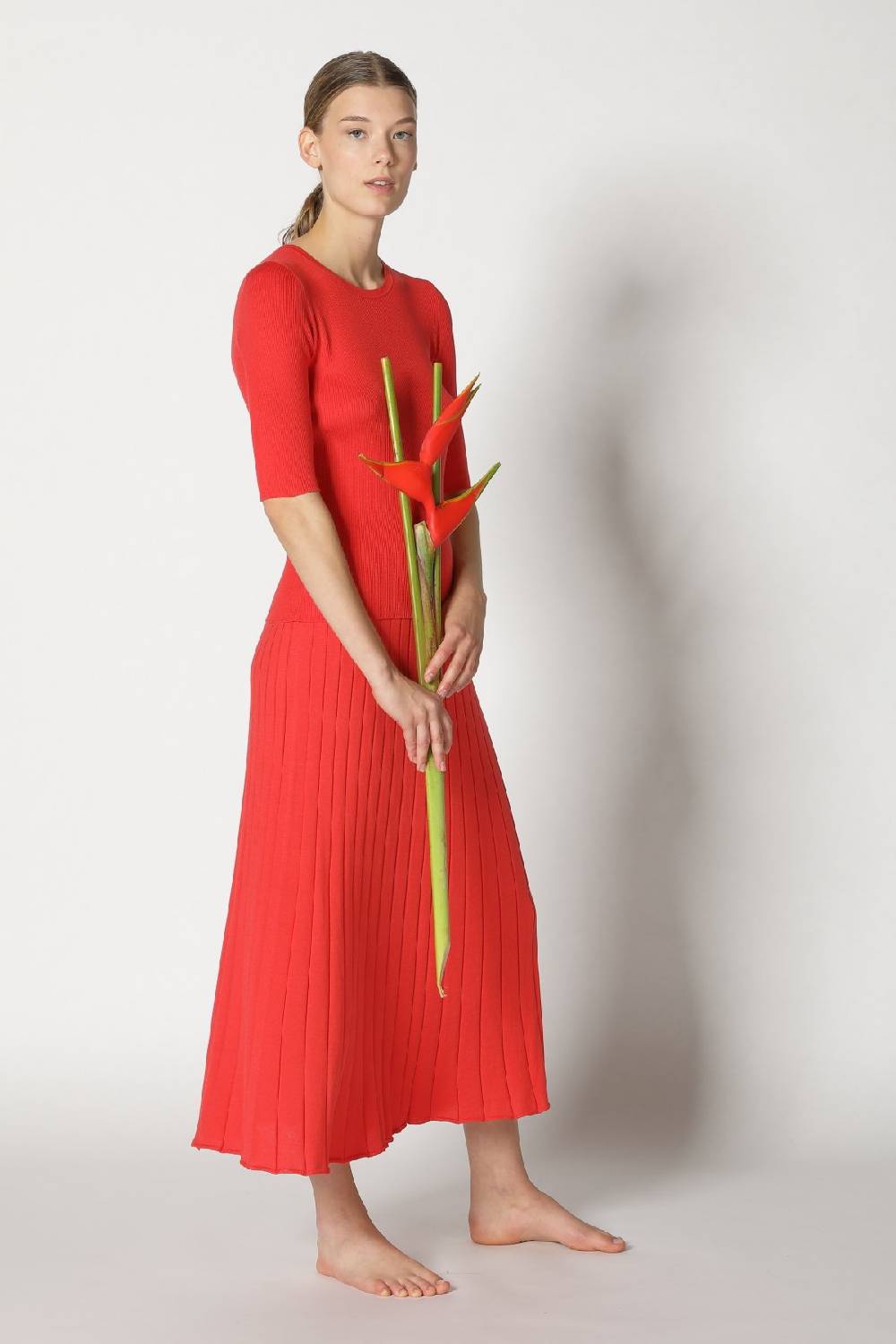 Sminfinity silky rib crew T + silky sun rib skirt Günstig kaufen
