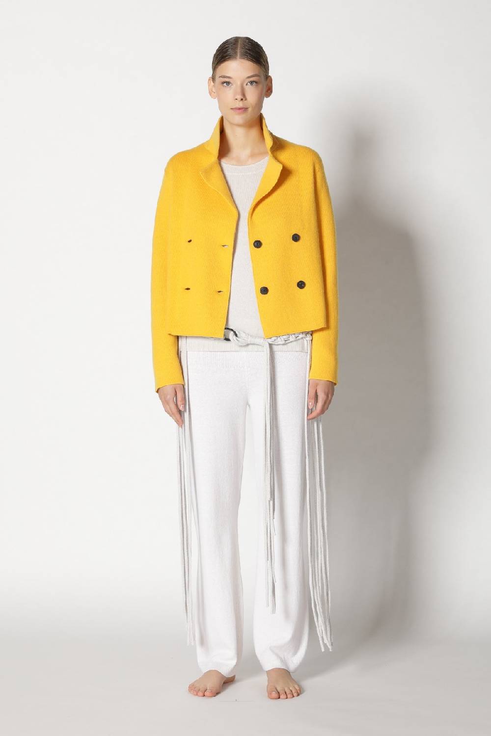 Sminfinity chilly cropped jacket + chilly jumper + chilly pants + hang loose ring belt
