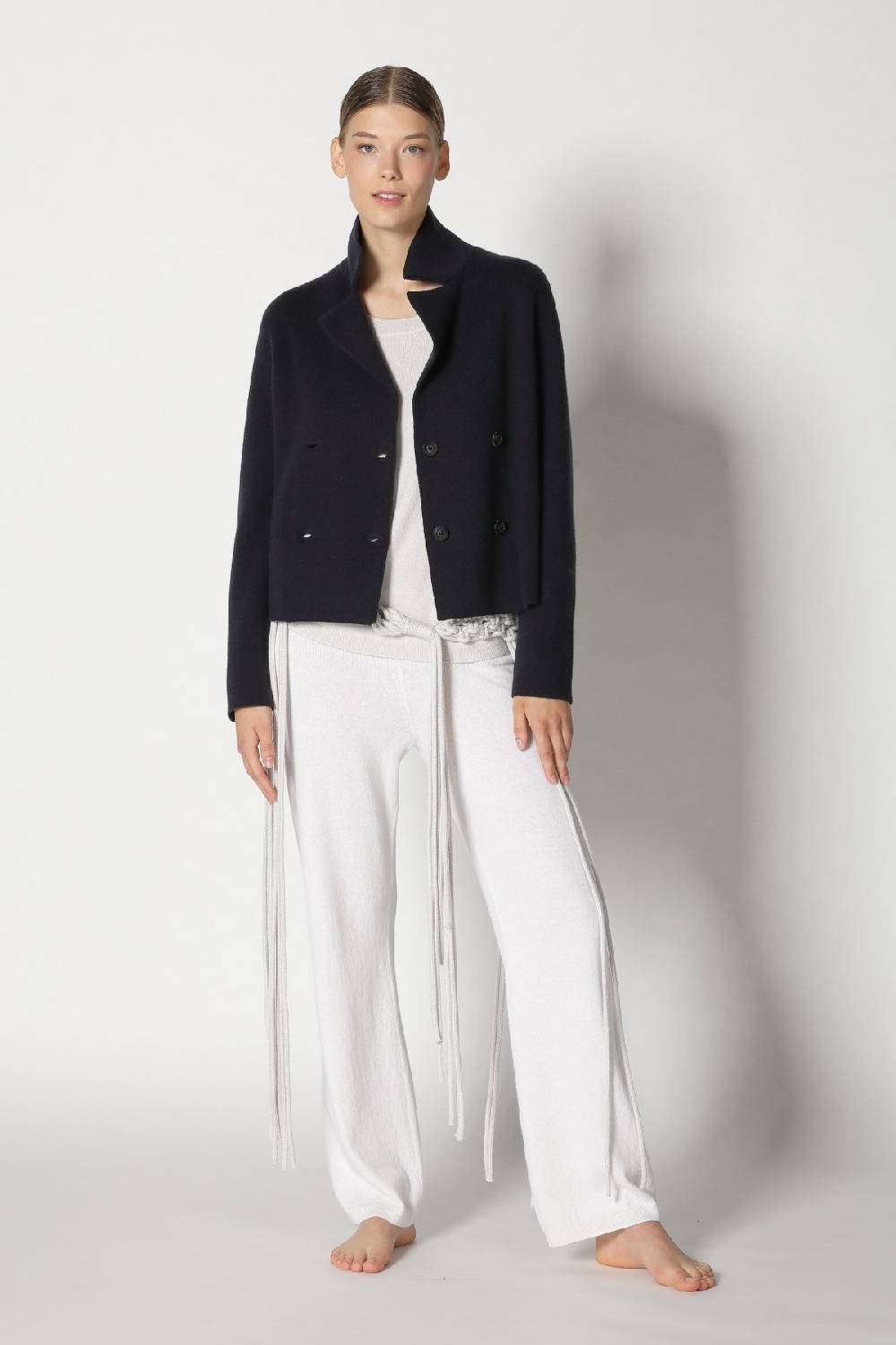 Sminfinity chilly cropped jacket + chilly jumper + chilly pants + hang loose ring belt Bestseller