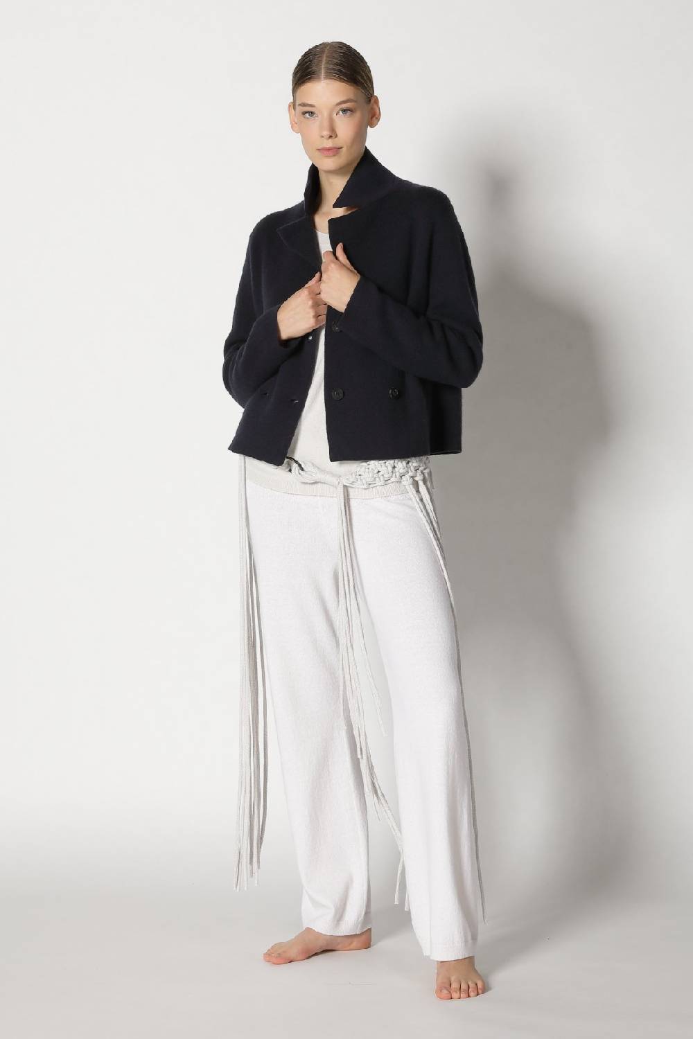 Sminfinity chilly cropped jacket + chilly jumper + chilly pants + hang loose ring belt Bestseller
