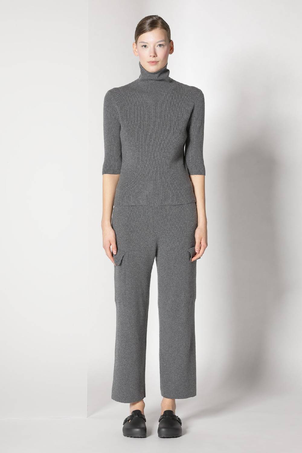 Sminfinity tweed crew jacket + chilly fitted turtleneck + chilly cargo pants Super Sparpreis