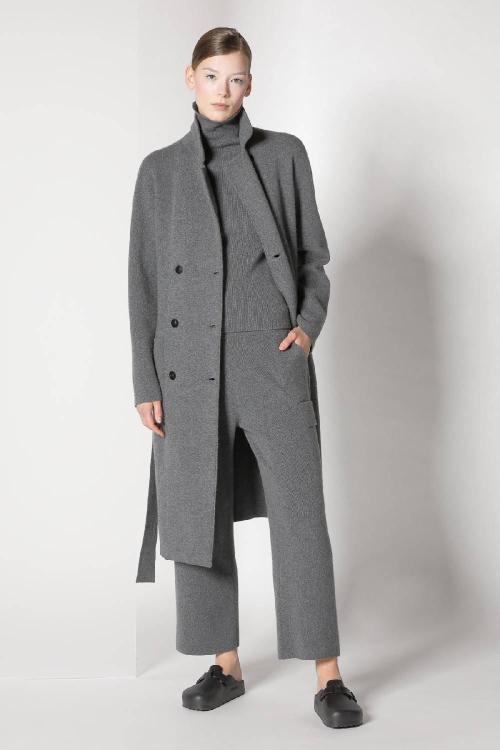 Sminfinity doubleface pea coat + chilly fitted turtleneck + chilly cargo pants Kostenlose Rückgabe