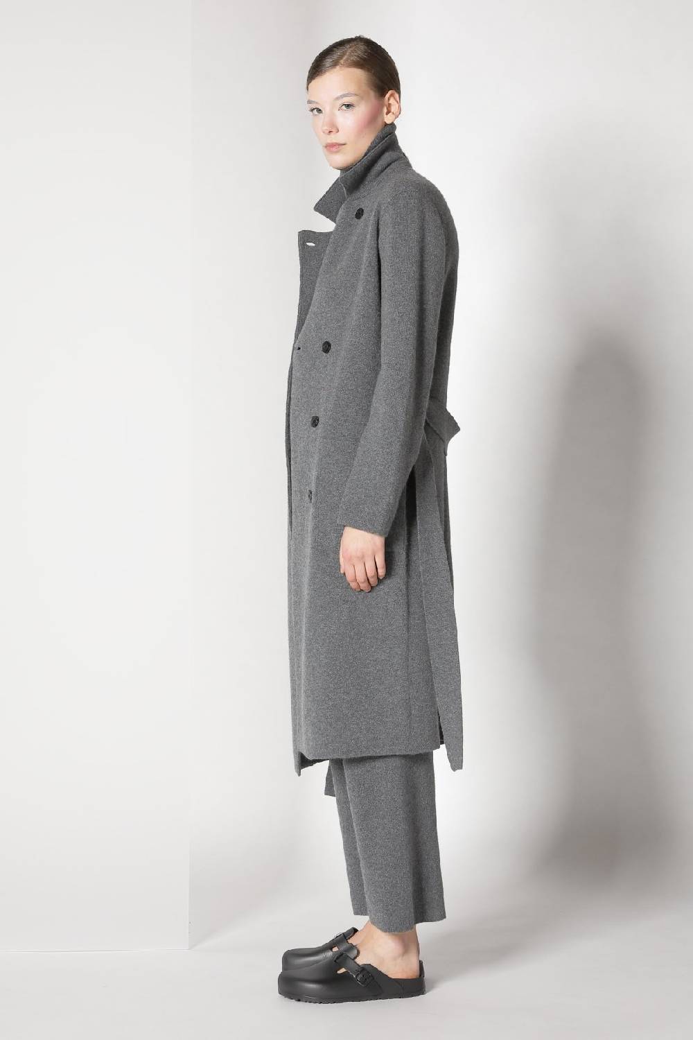 Sminfinity doubleface pea coat + chilly fitted turtleneck + chilly cargo pants Kostenlose Rückgabe