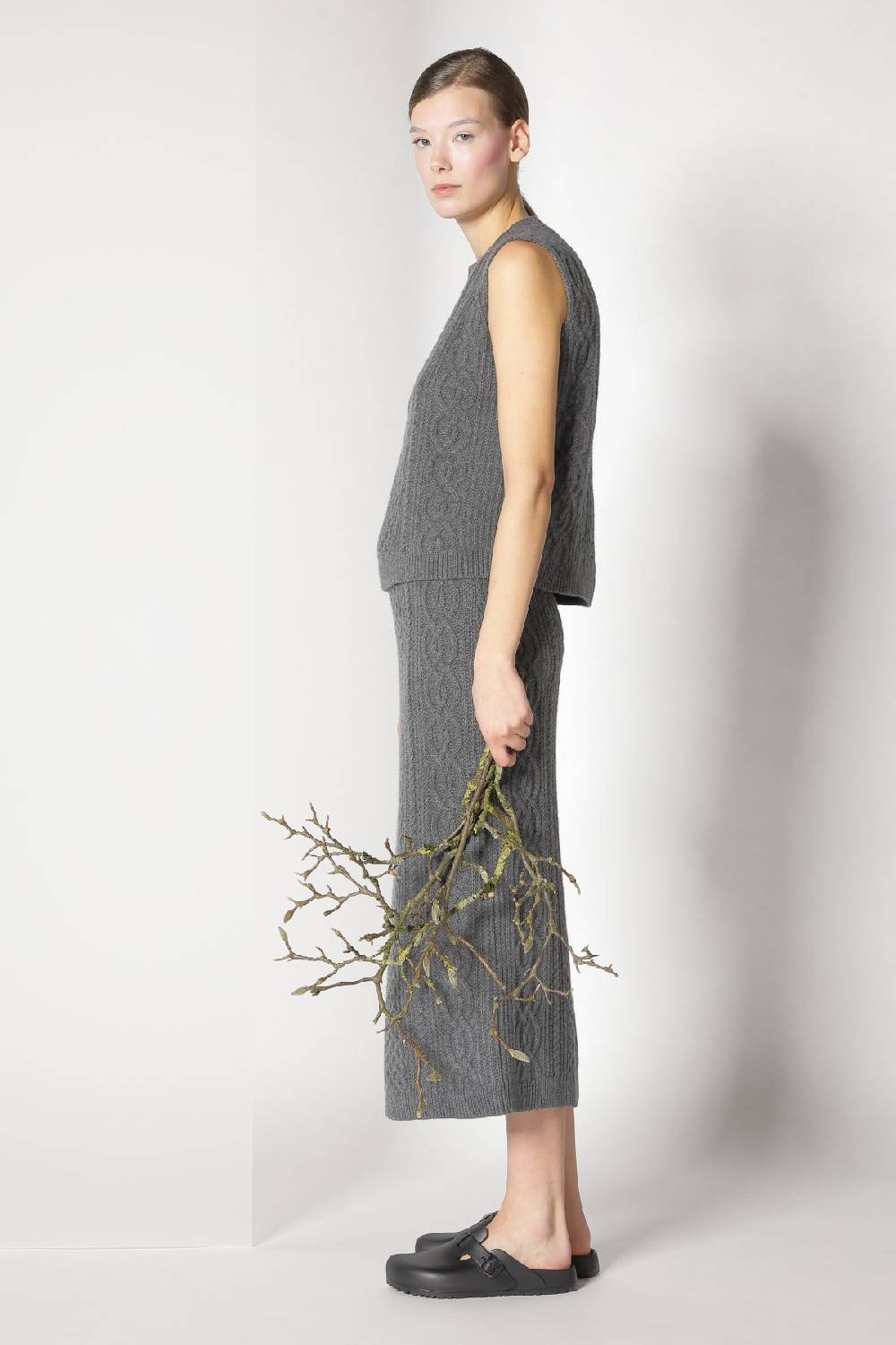 Sminfinity doubleface caban jacket + chilly cable top + chilly cable maxi skirt Letzte 3 Tage