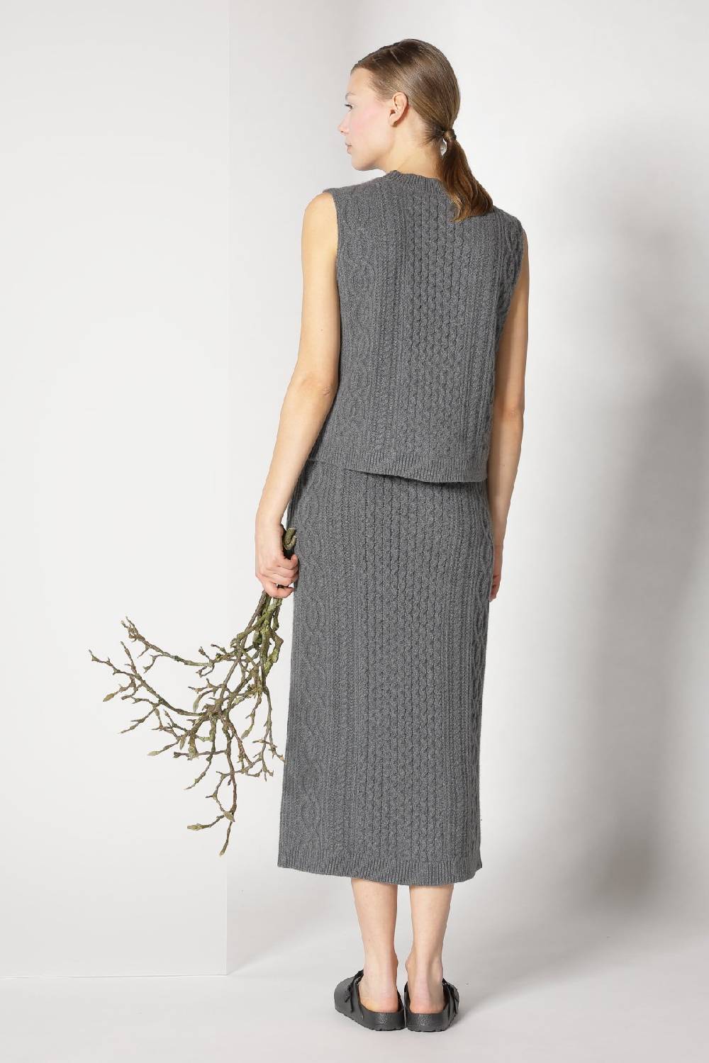 Sminfinity doubleface caban jacket + chilly cable top + chilly cable maxi skirt Letzte 3 Tage