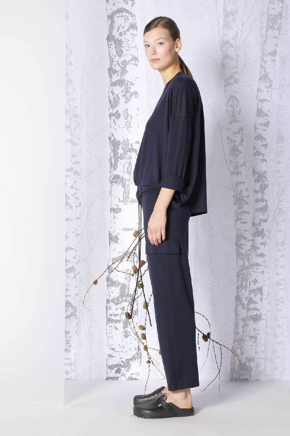 Sminfinity extrafine oversized V + milano cropped cargo pants Zeitbegrenzte Promotion