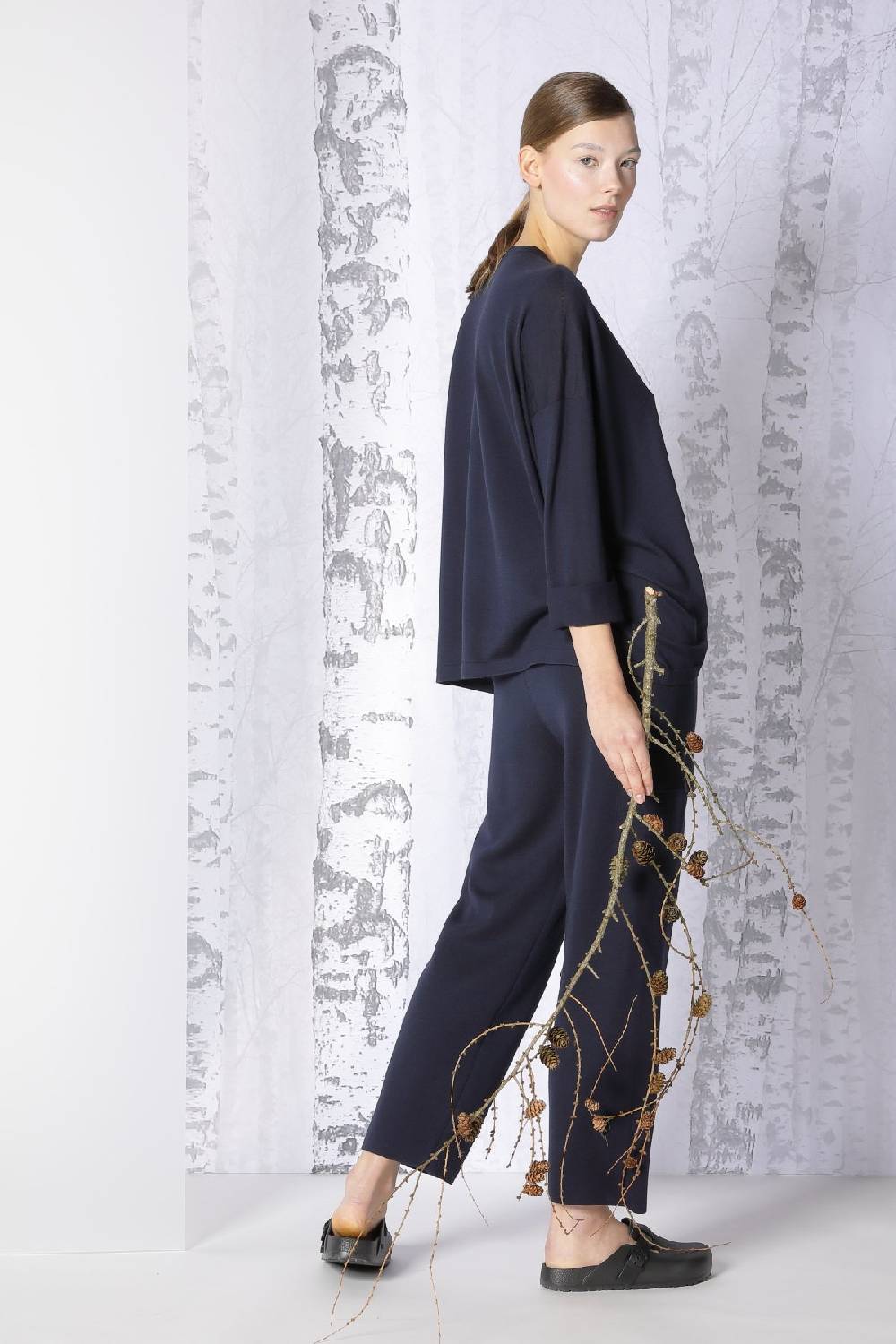 Sminfinity extrafine oversized V + milano cropped cargo pants Zeitbegrenzte Promotion