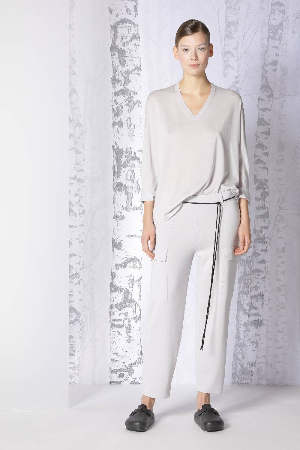 Sminfinity extrafine oversized V + milano cropped cargo pants Zeitbegrenzte Promotion