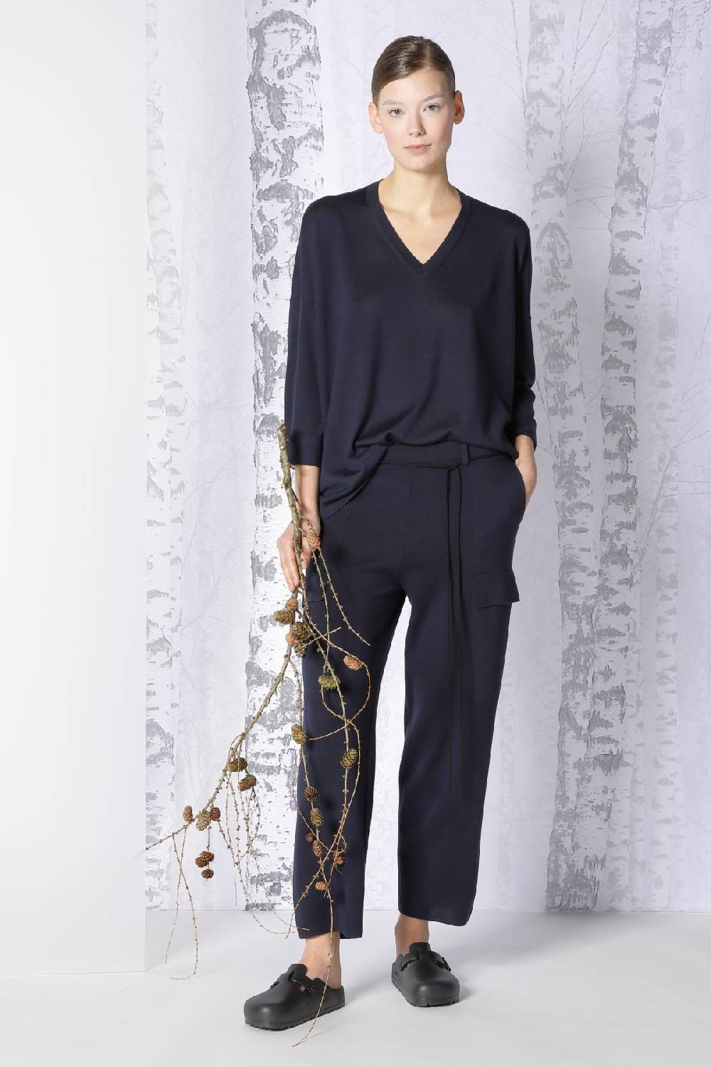 Sminfinity extrafine oversized V + milano cropped cargo pants Vierteljährliche Förderung