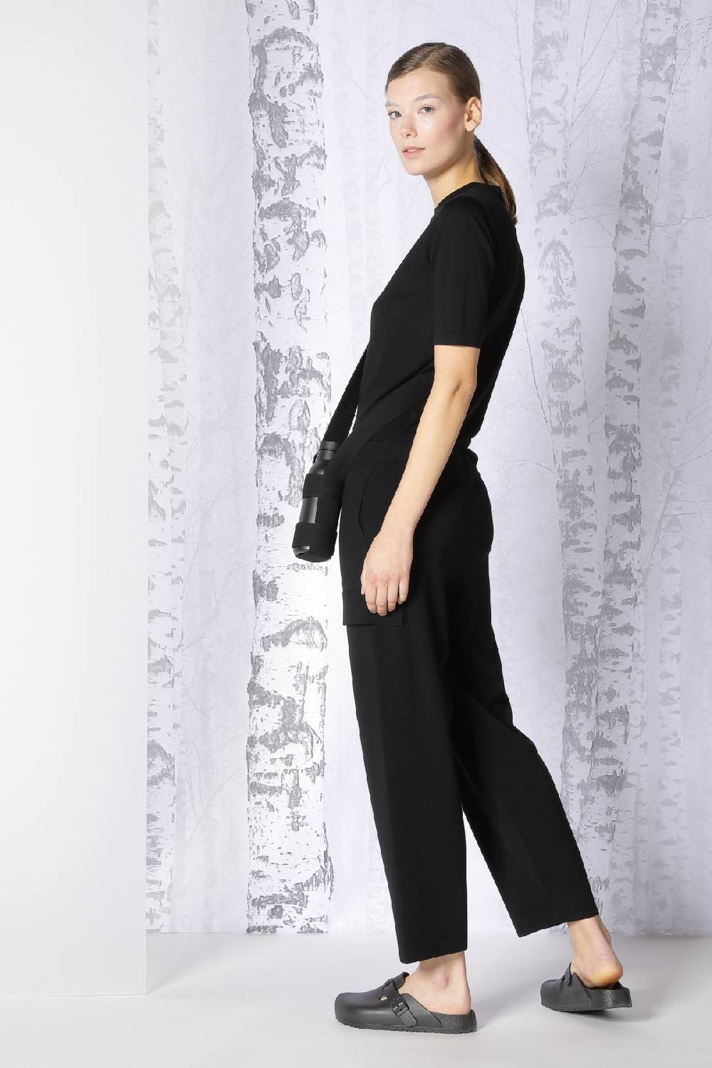 Sminfinity extrafine fitted T + milano cropped cargo pants Bis zu 55% Rabatt
