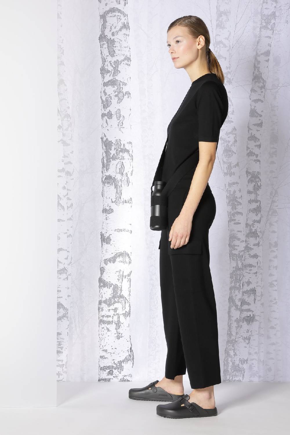 Sminfinity extrafine fitted T + milano cropped cargo pants Bis zu 55% Rabatt