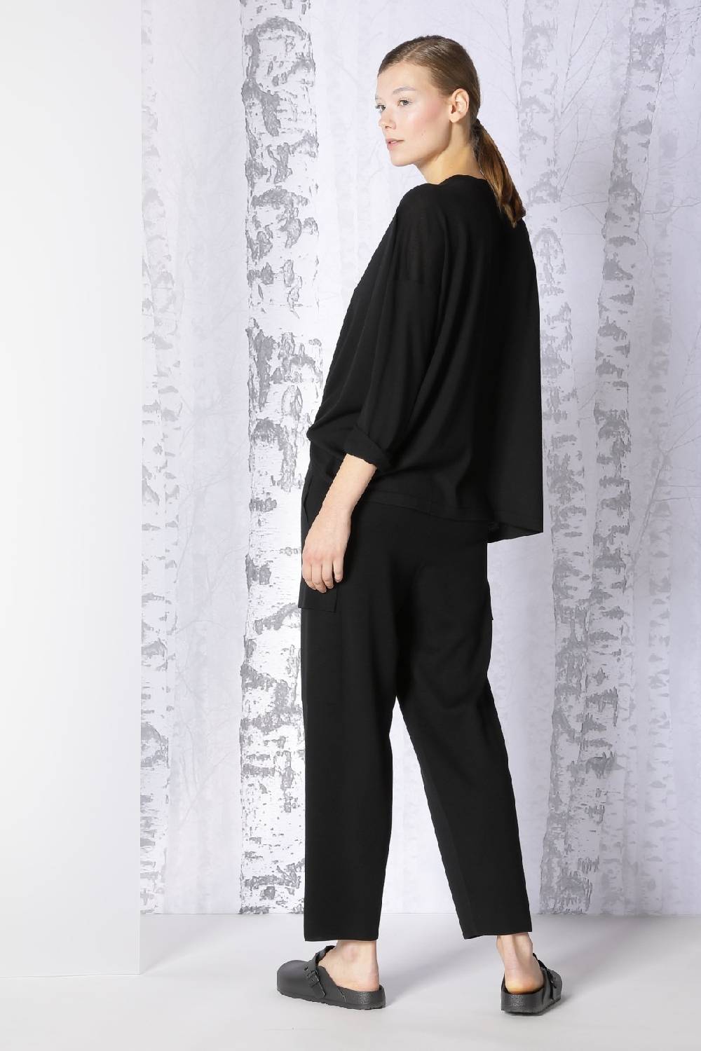 Sminfinity extrafine oversized V + milano cropped cargo pants Discount Store für neue Produkte