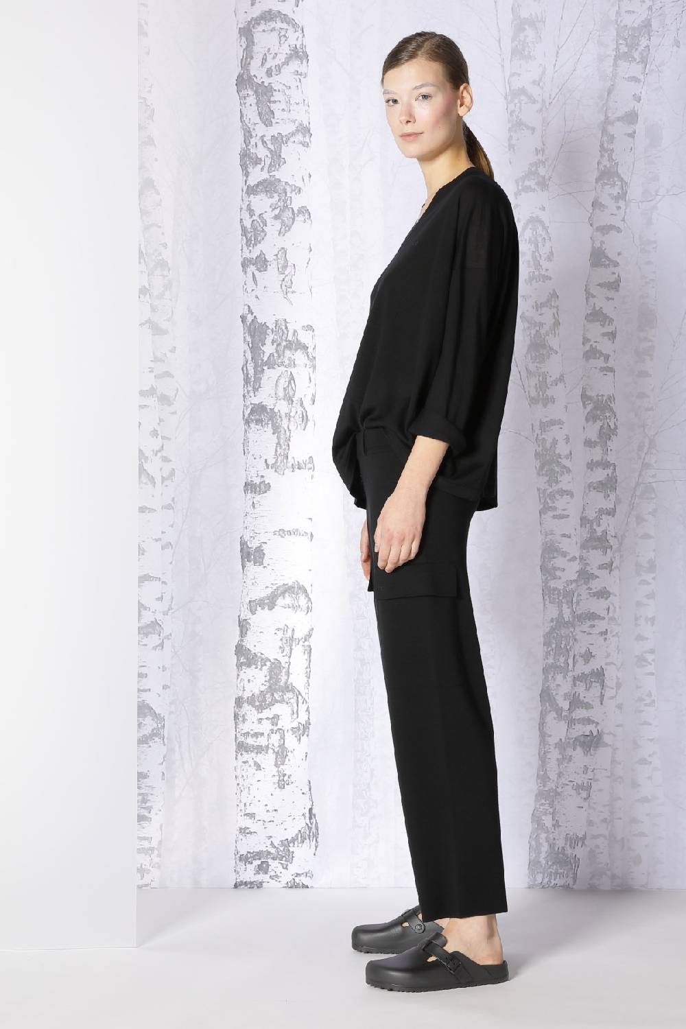 Sminfinity extrafine oversized V + milano cropped cargo pants Discount Store für neue Produkte