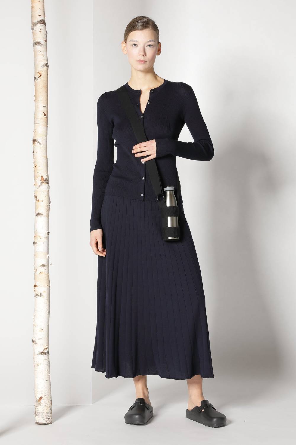 Sminfinity silky rib crew cardi + silky rib skirt zollfrei