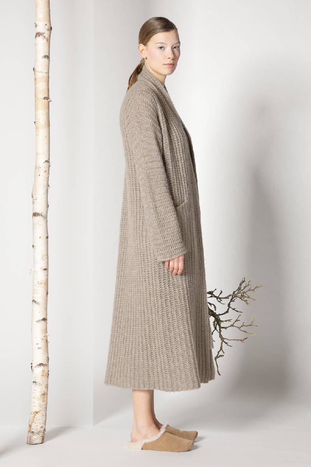 Sminfinity fluffy ribbed maxi coat + fluffy 1 Ply tank dress 2025