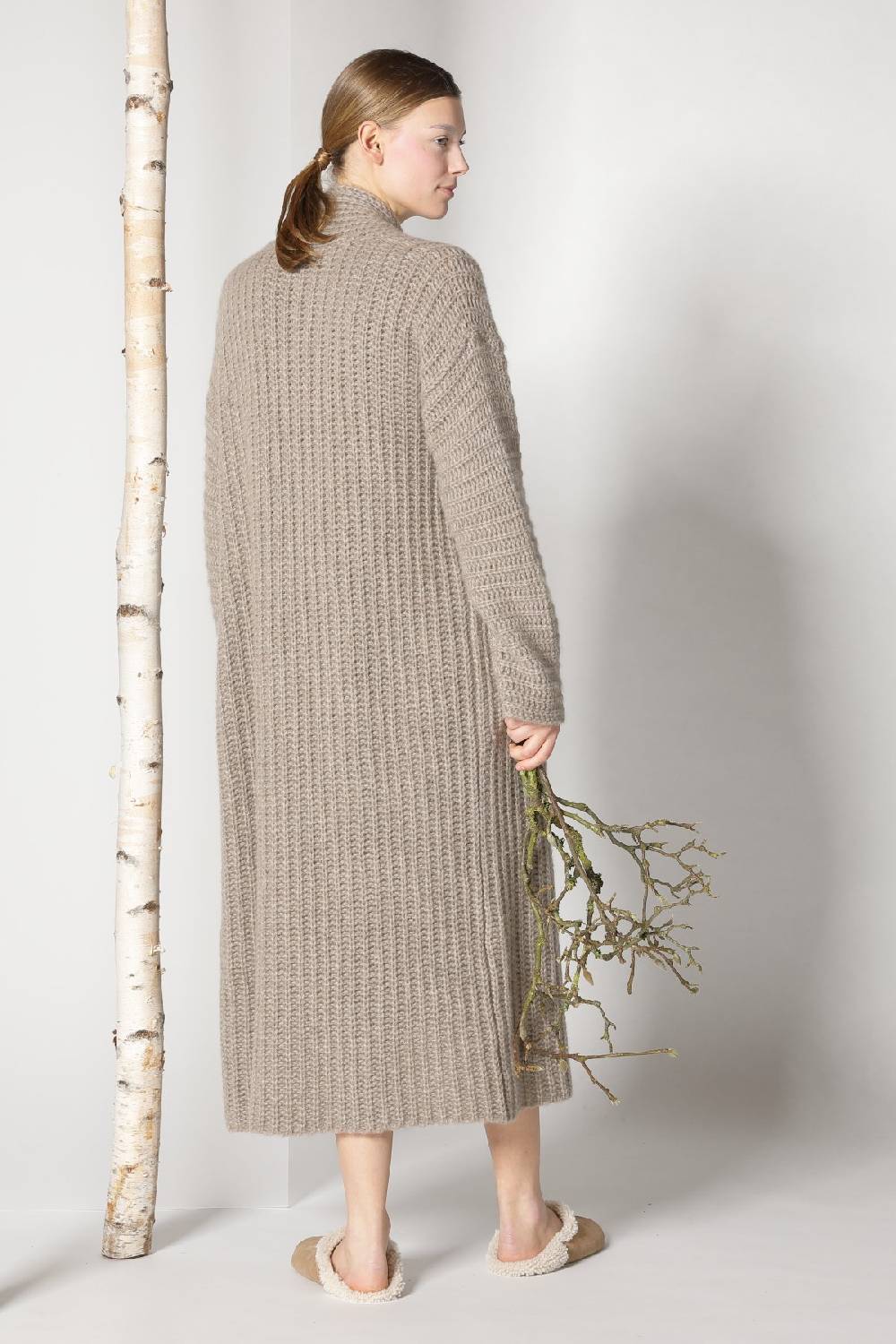 Sminfinity fluffy ribbed maxi coat + fluffy 1 Ply tank dress 2025
