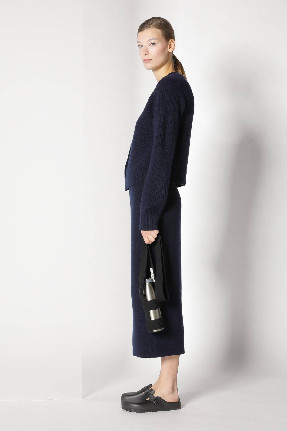 Sminfinity pure icon rib jacket + pure all needle tulip skirt Schlussverkauf
