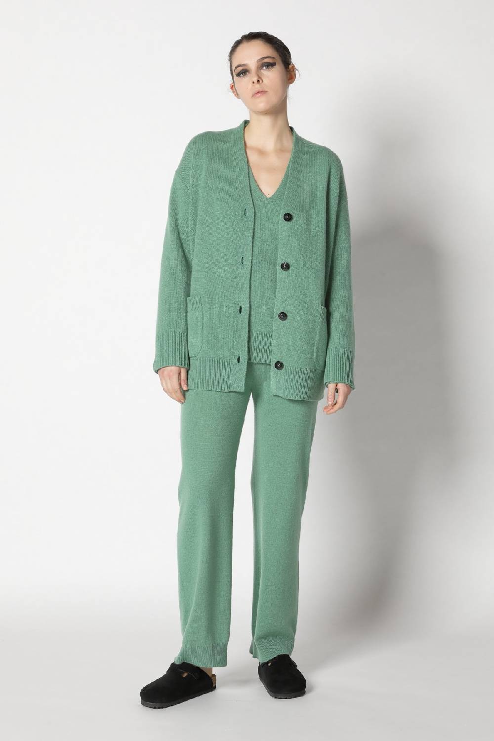 Sminfinity pure long cardy + pure V neck + infinte palazzo pants Günstig kaufen