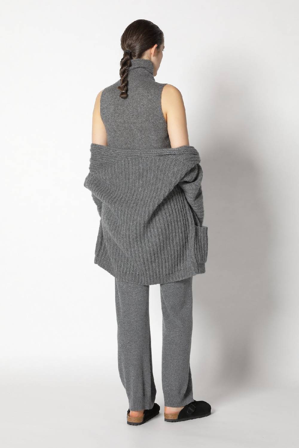 Sminfinity fluffy turtle top + fluffy rib jacket + infinite palazzo pants Top Angebot