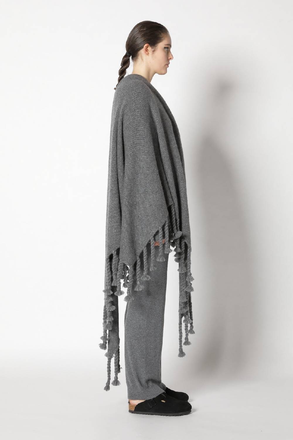 Sminfinity fluffy rib v neck + fluffy triangle + infinite palazzo pants Exklusive Angebote
