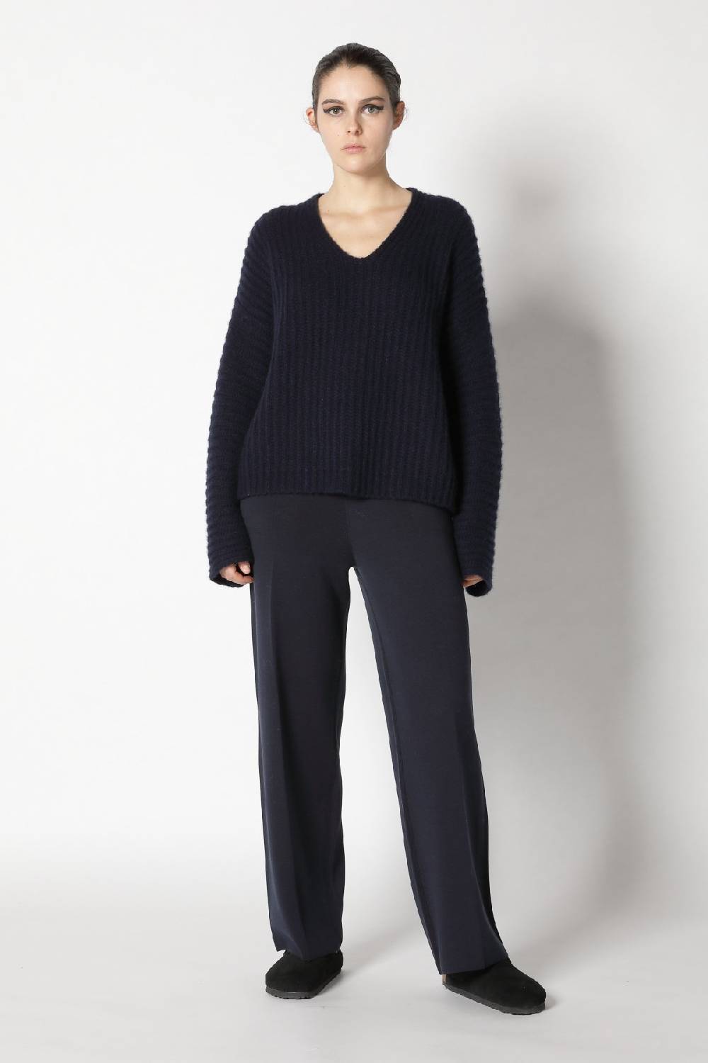 Sminfinity fluffy rib v neck + fluffy triangle + infinite palazzo pants Blitzangebot