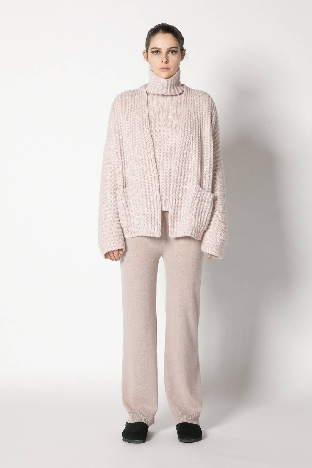 Sminfinity fluffy rib jacket + fluffy rib turtle + infinite palazzo pants Tiefpreis