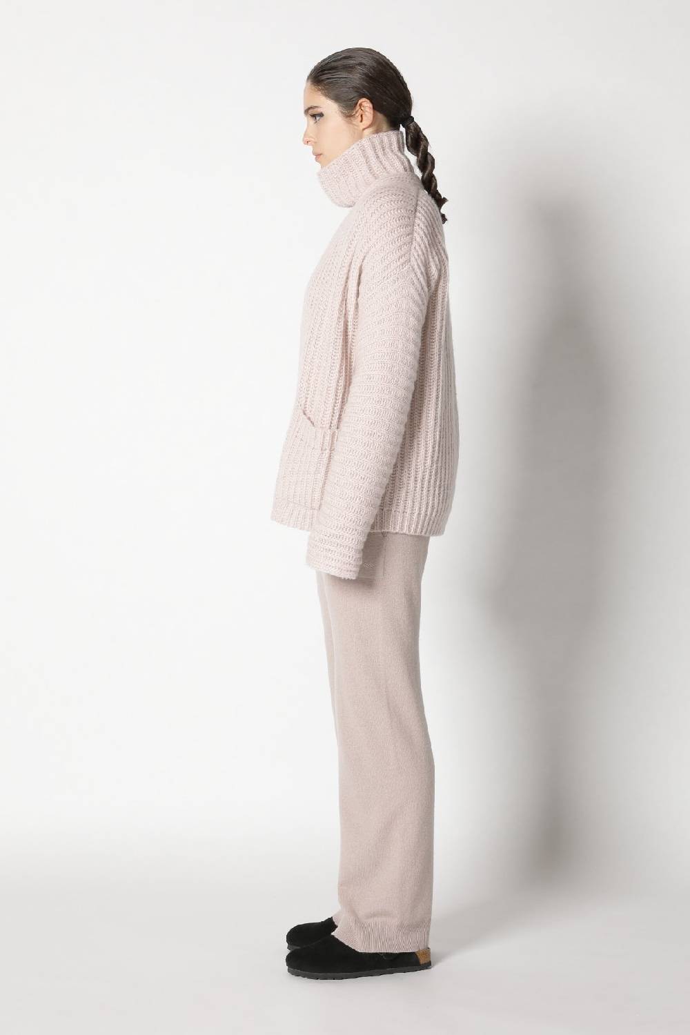 Sminfinity fluffy rib jacket + fluffy rib turtle + infinite palazzo pants Tiefpreis