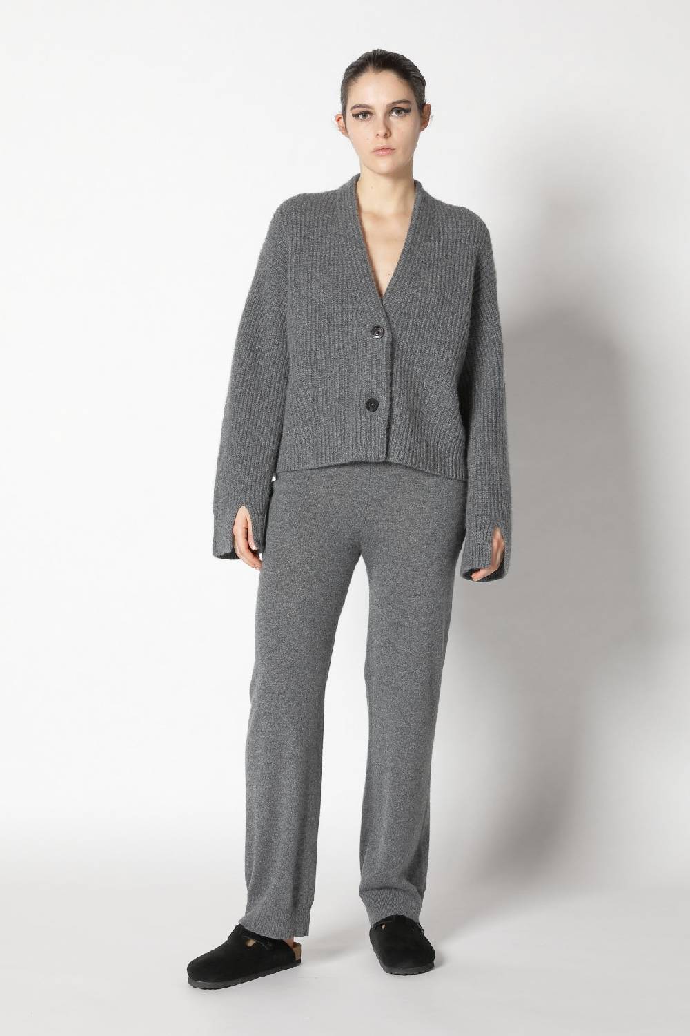 Sminfinity icon rib cardigan + infinite crew T + infinite palazzo pants Kostenlose Rückgabe