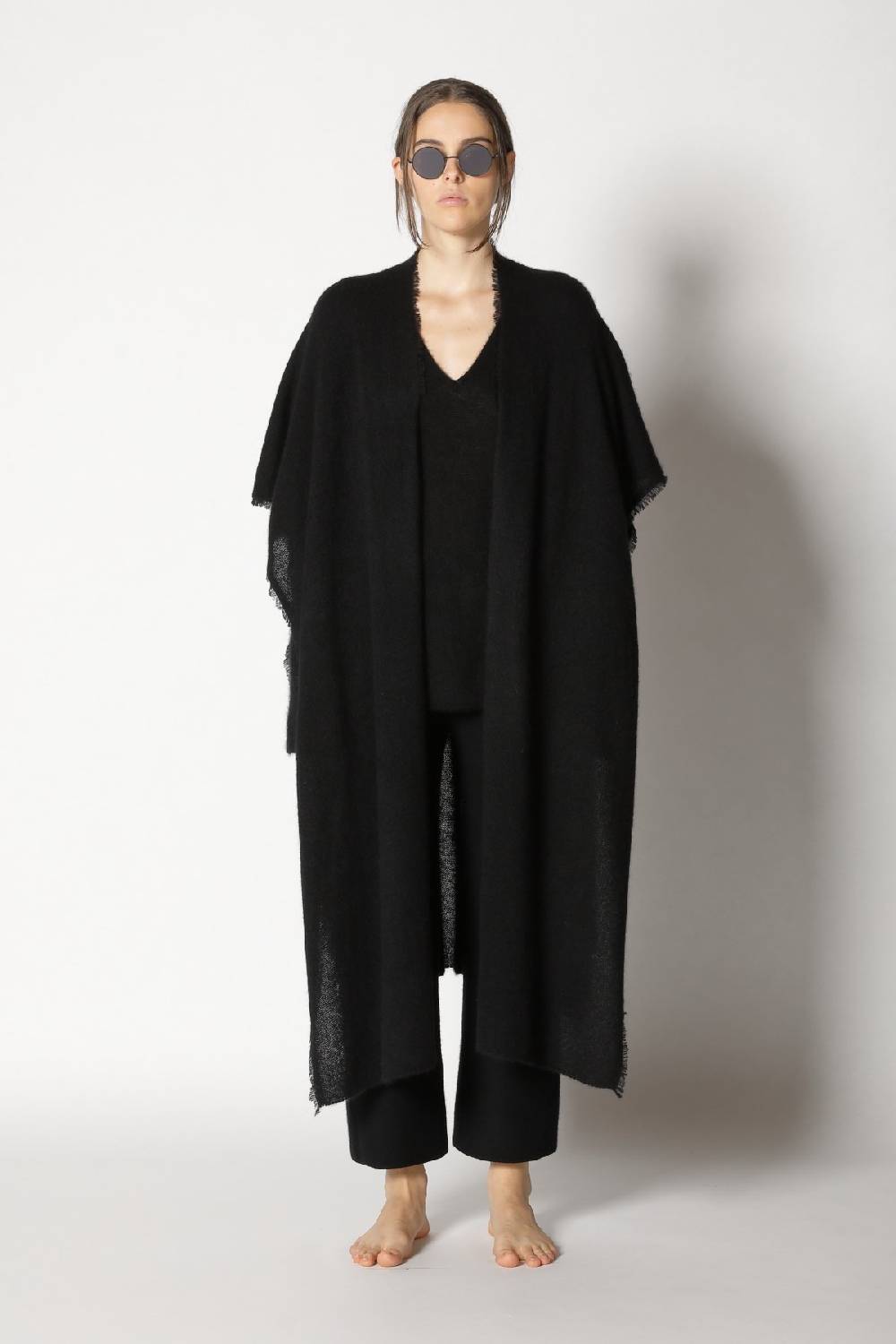 Sminfinity fluffy airy plaid + fluffy airy V neck + garter cropped pants Speichern exportieren