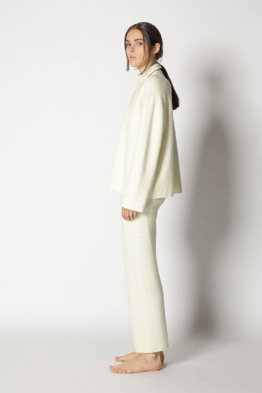 Sminfinity doubleface shirtjacket + garter cropped pants Auslauf