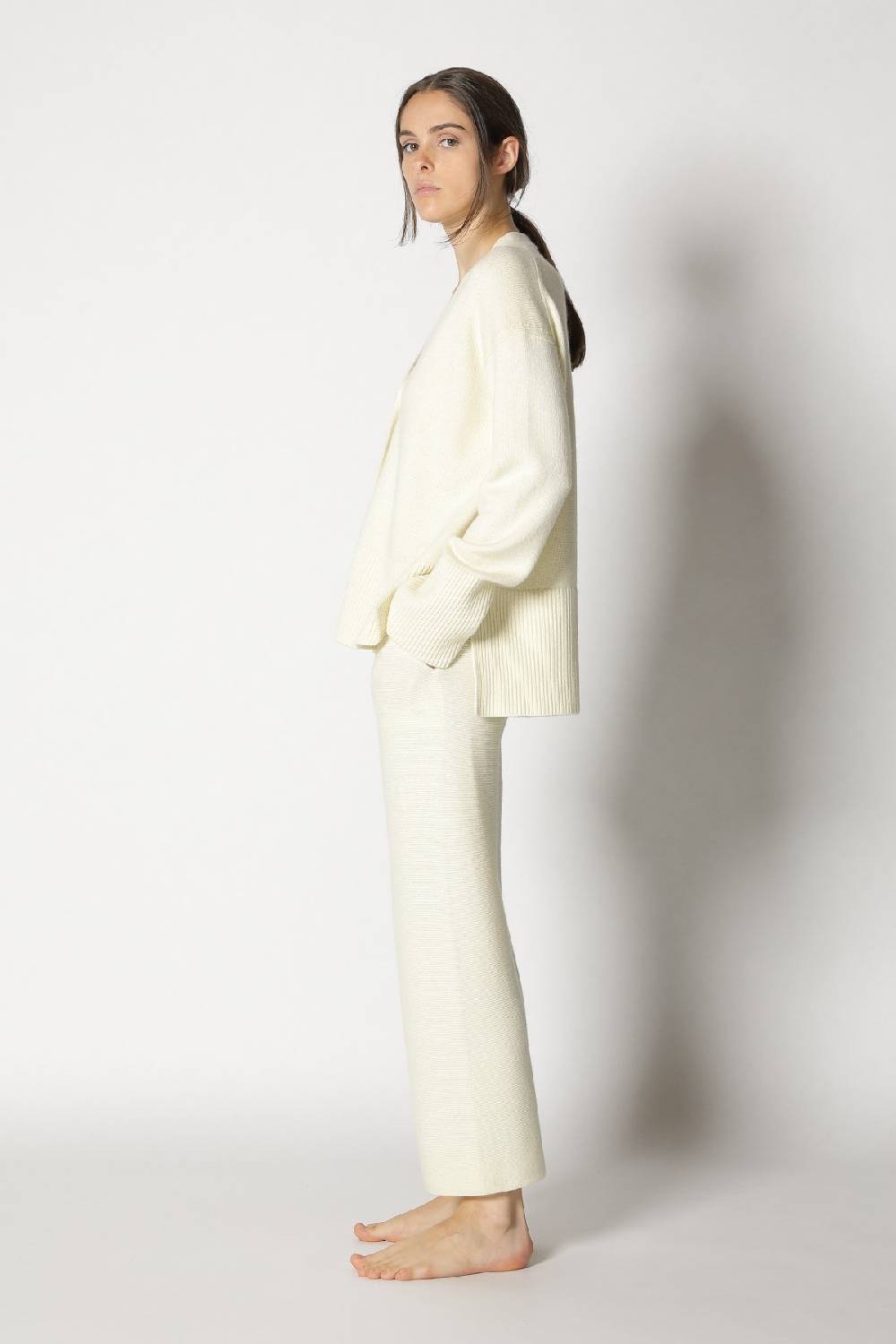 Sminfinity slouchy cardigan + garter cropped pants Schlussverkauf