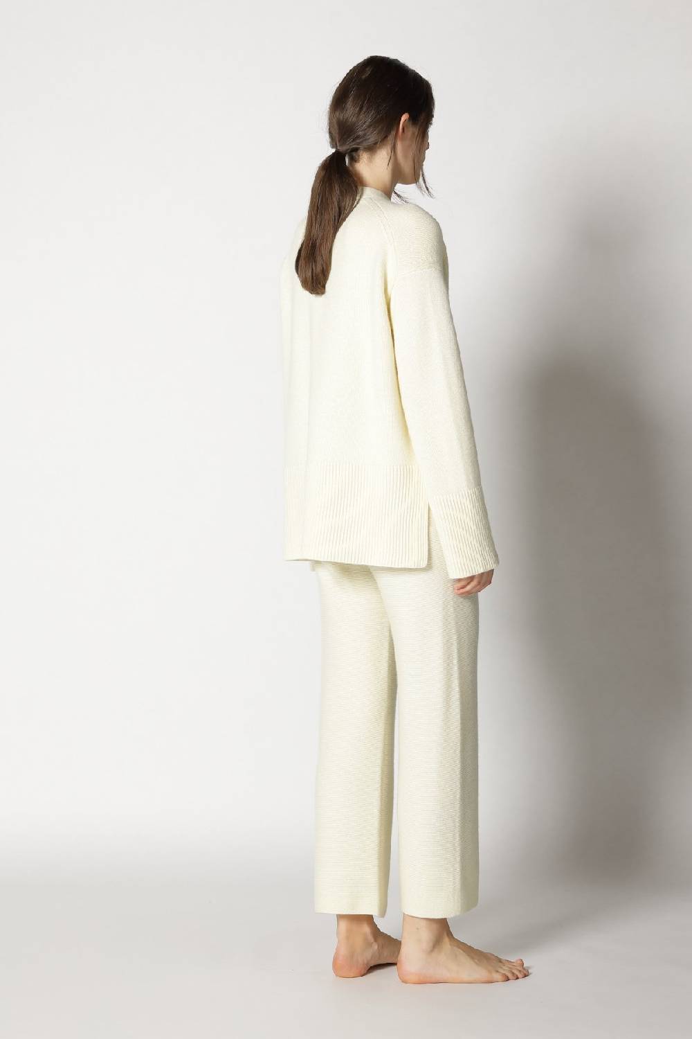 Sminfinity slouchy cardigan + garter cropped pants Schlussverkauf