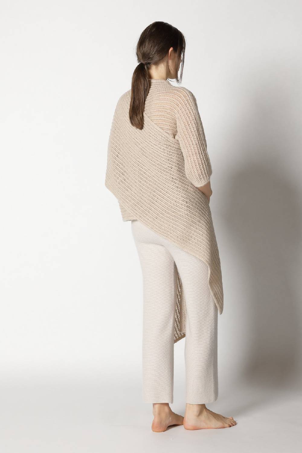 Sminfinity fluffy airy mockneck + fluffy airy plaid + garter cropped pants Meist gekauft