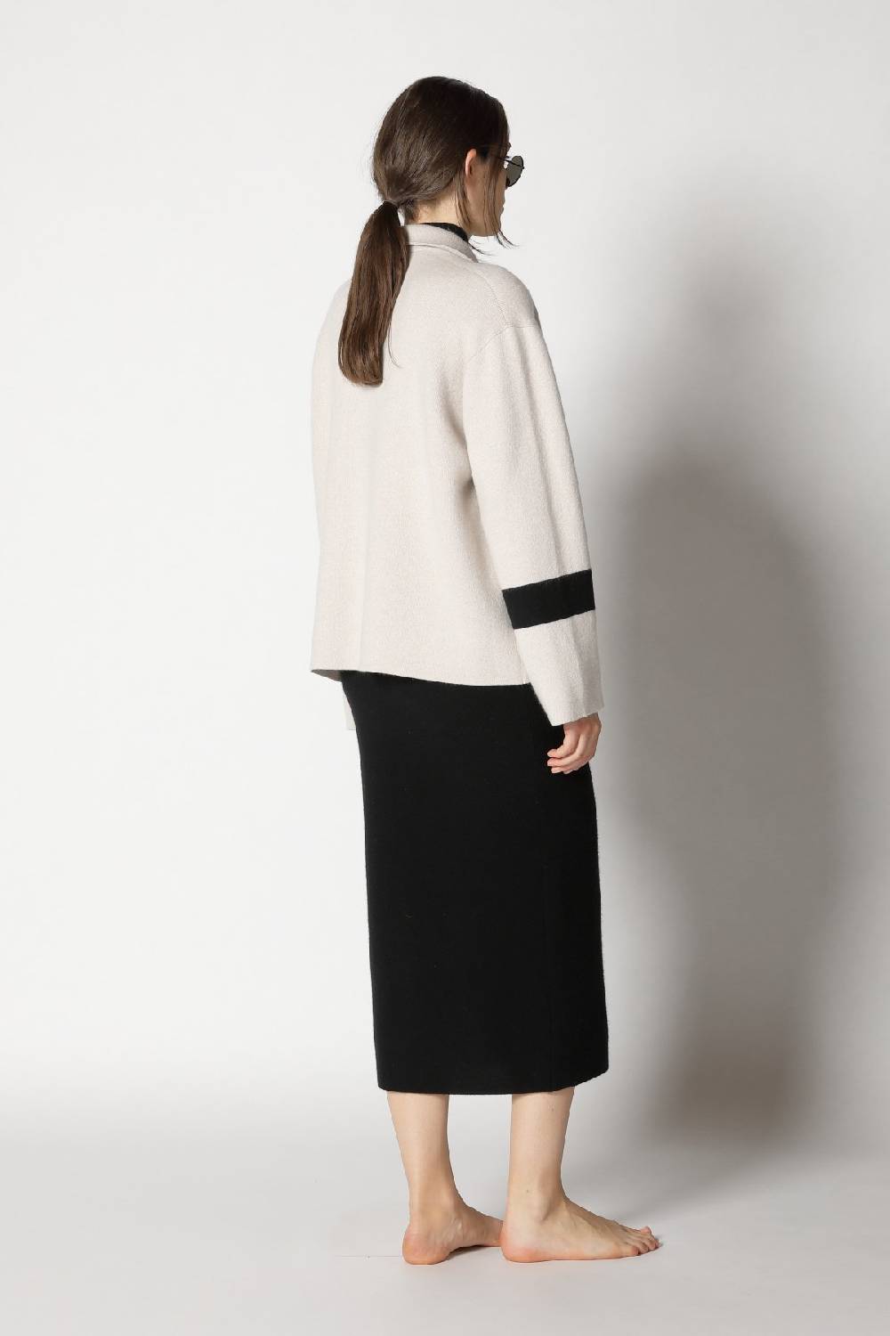 Sminfinity doubleface striped shirtjacket + garter maxi dress Fabrikpreis