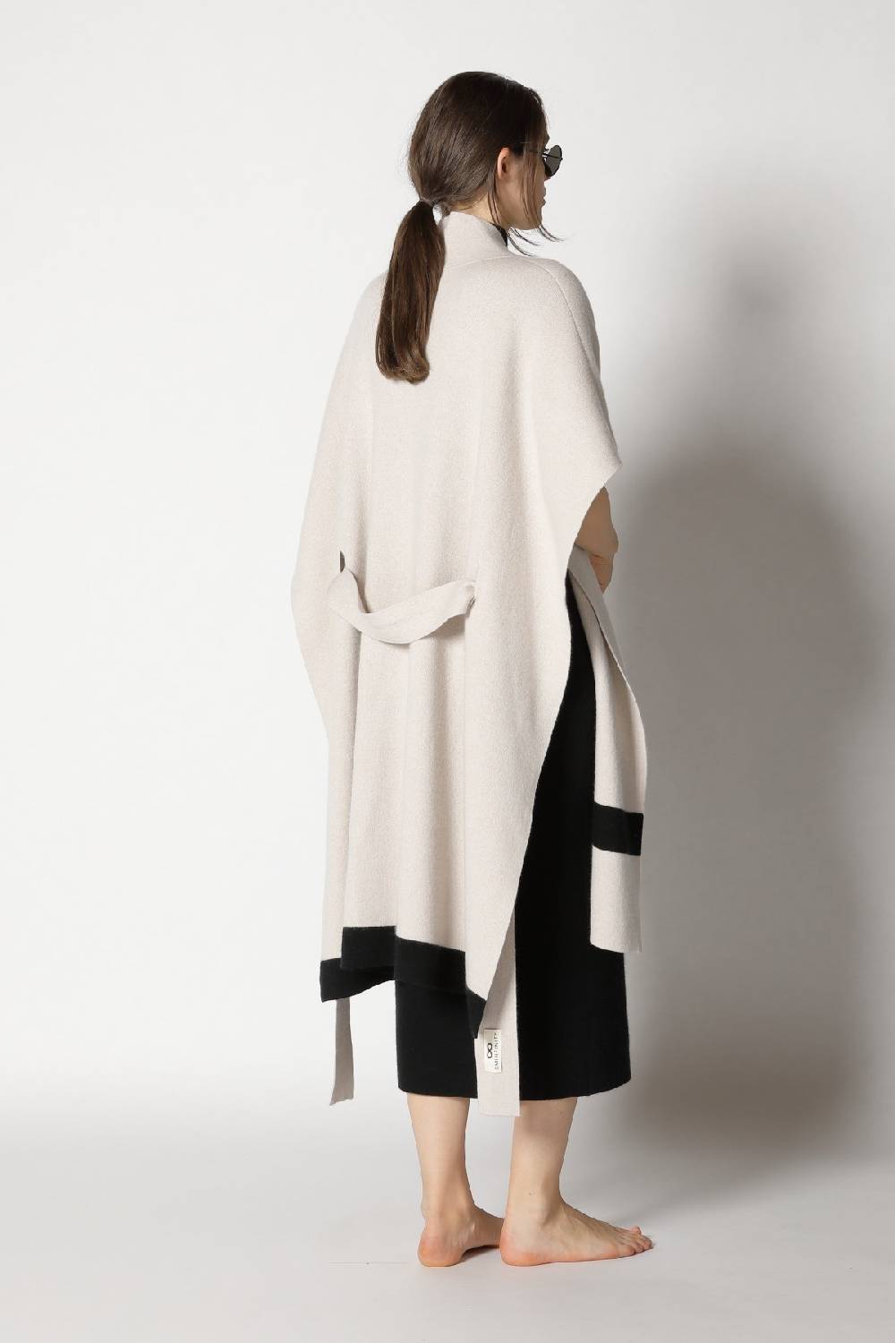 Sminfinity doubleface striped capecoat + garter maxi dress Rabatt