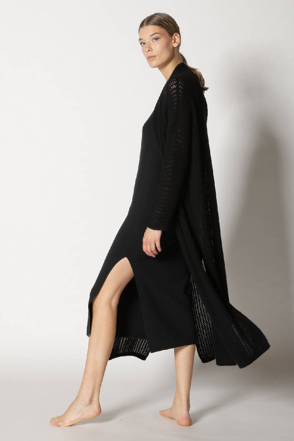 Sminfinity comfy maxi tank dress + blurry airy coat Neueste Mode