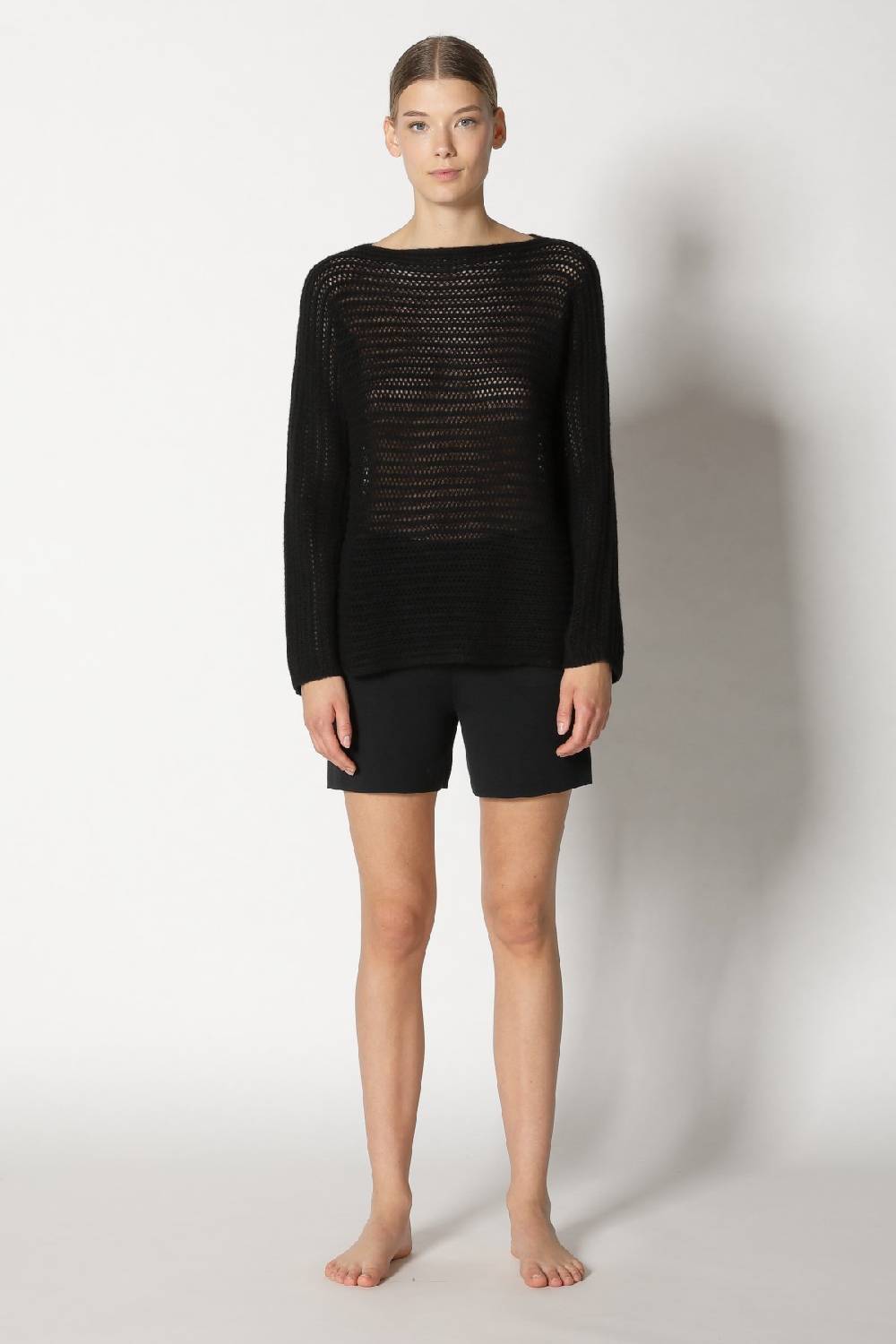 Sminfinity blurry airy boatneck + comfy shorts Online Outlet