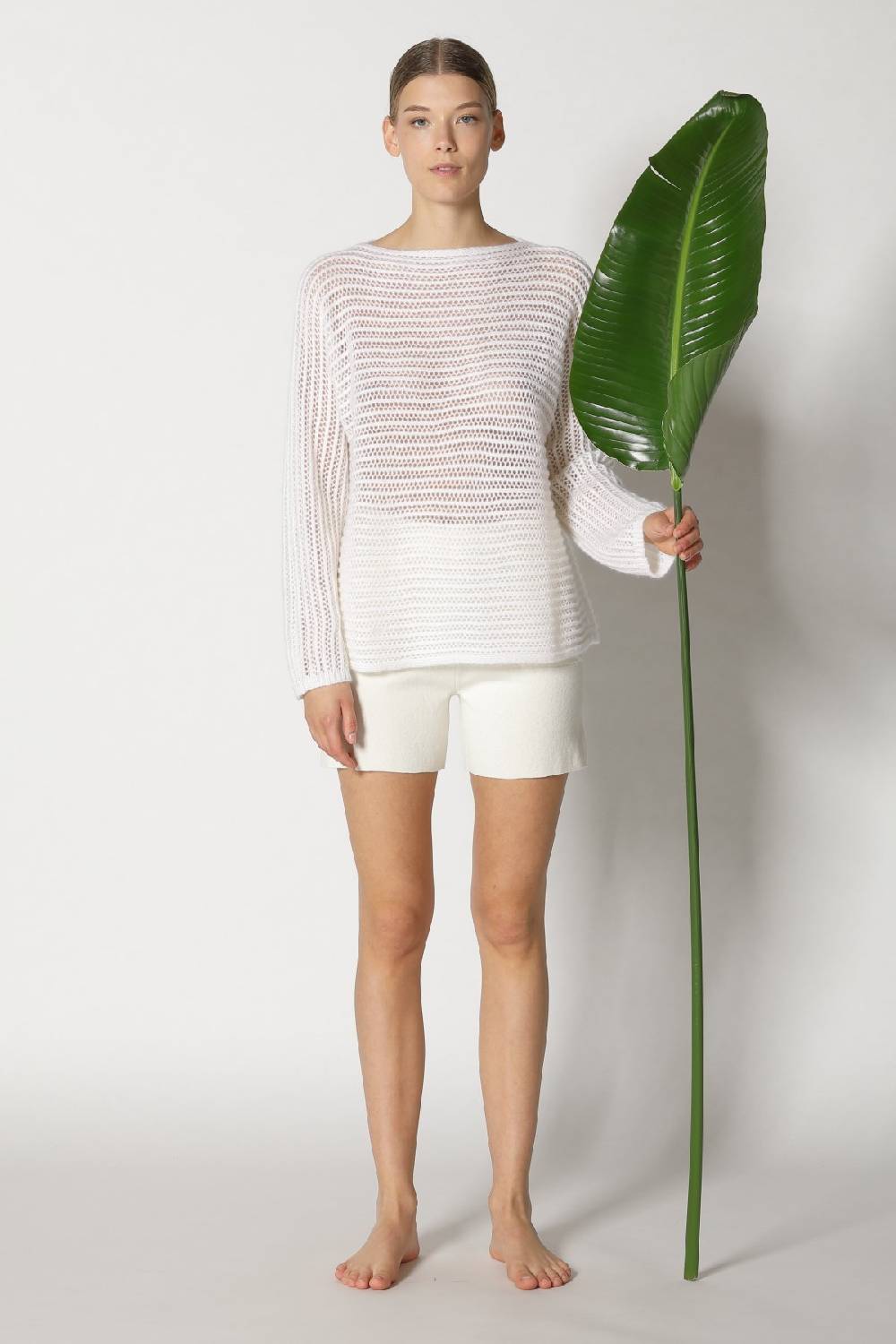 Sminfinity blurry airy boatneck + comfy shorts Online Outlet