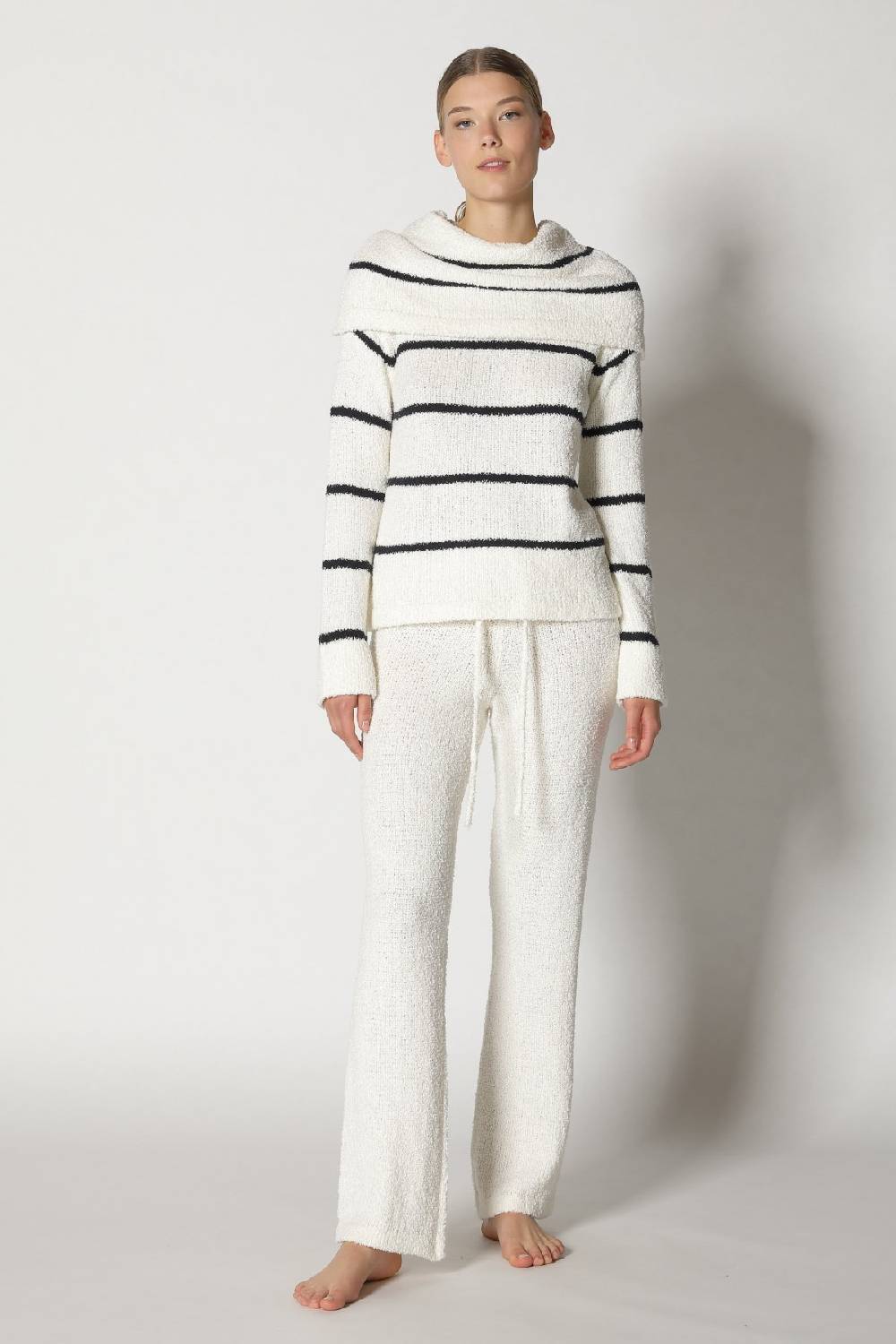 Sminfinity terry tropic stripe drape jumper + terry tropic pants Saisonale Angebote
