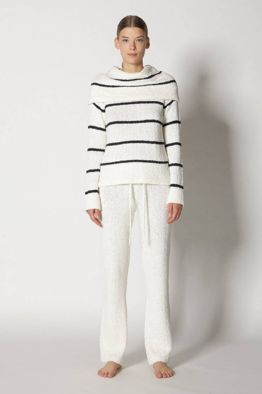 Sminfinity terry tropic stripe drape jumper + terry tropic pants Sonderangebote