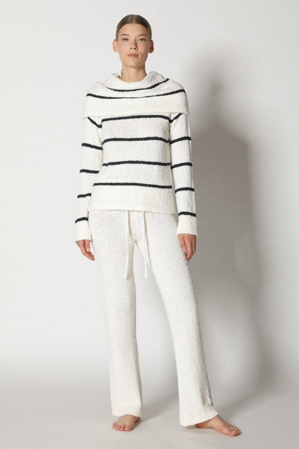 Sminfinity terry tropic stripe drape jumper + terry tropic pants Sonderangebote