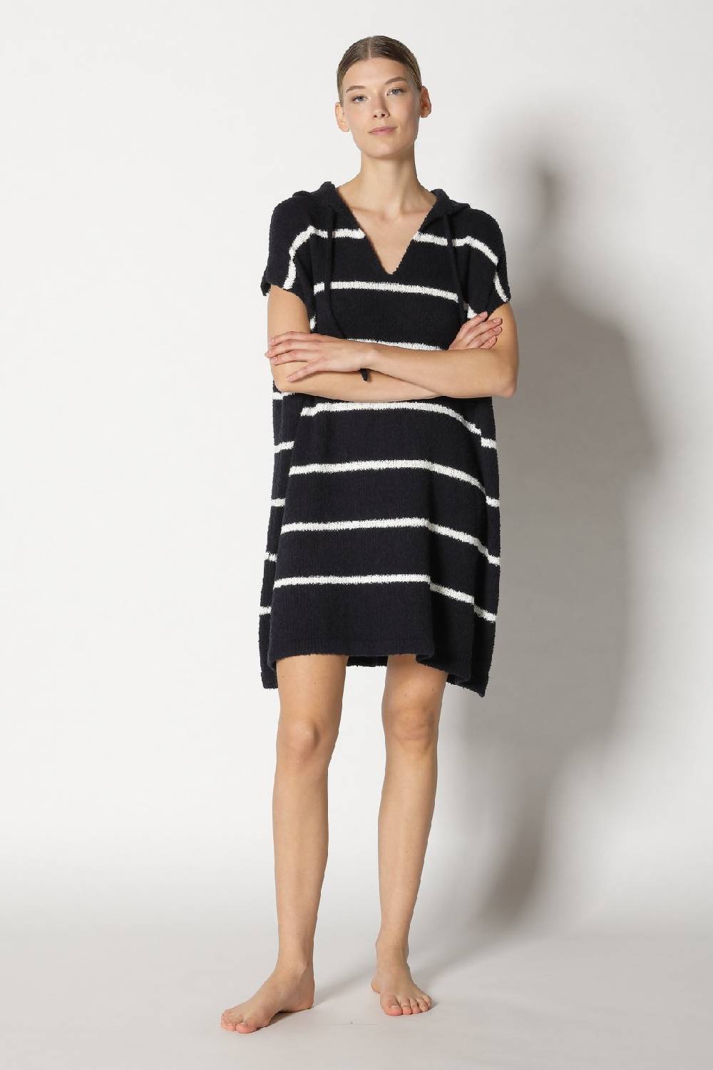 Sminfinity terry tropic stripe tunic hoody Begrenzte Freigabe
