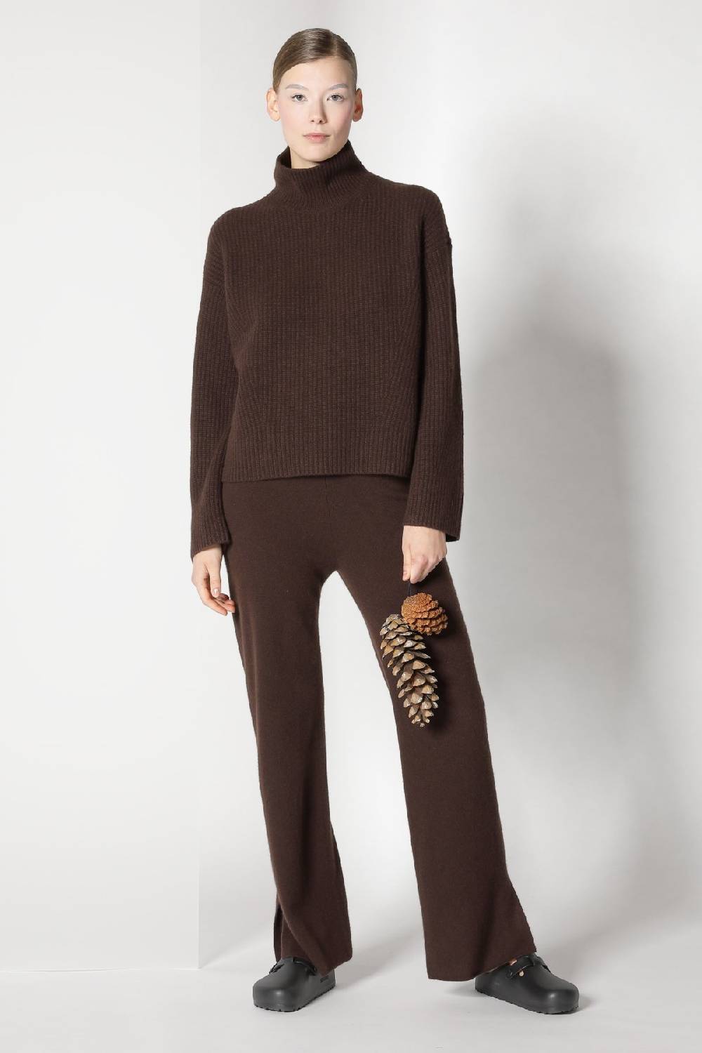 Sminfinity pure icon rib turtle + pure slitted pants Black Friday Preise