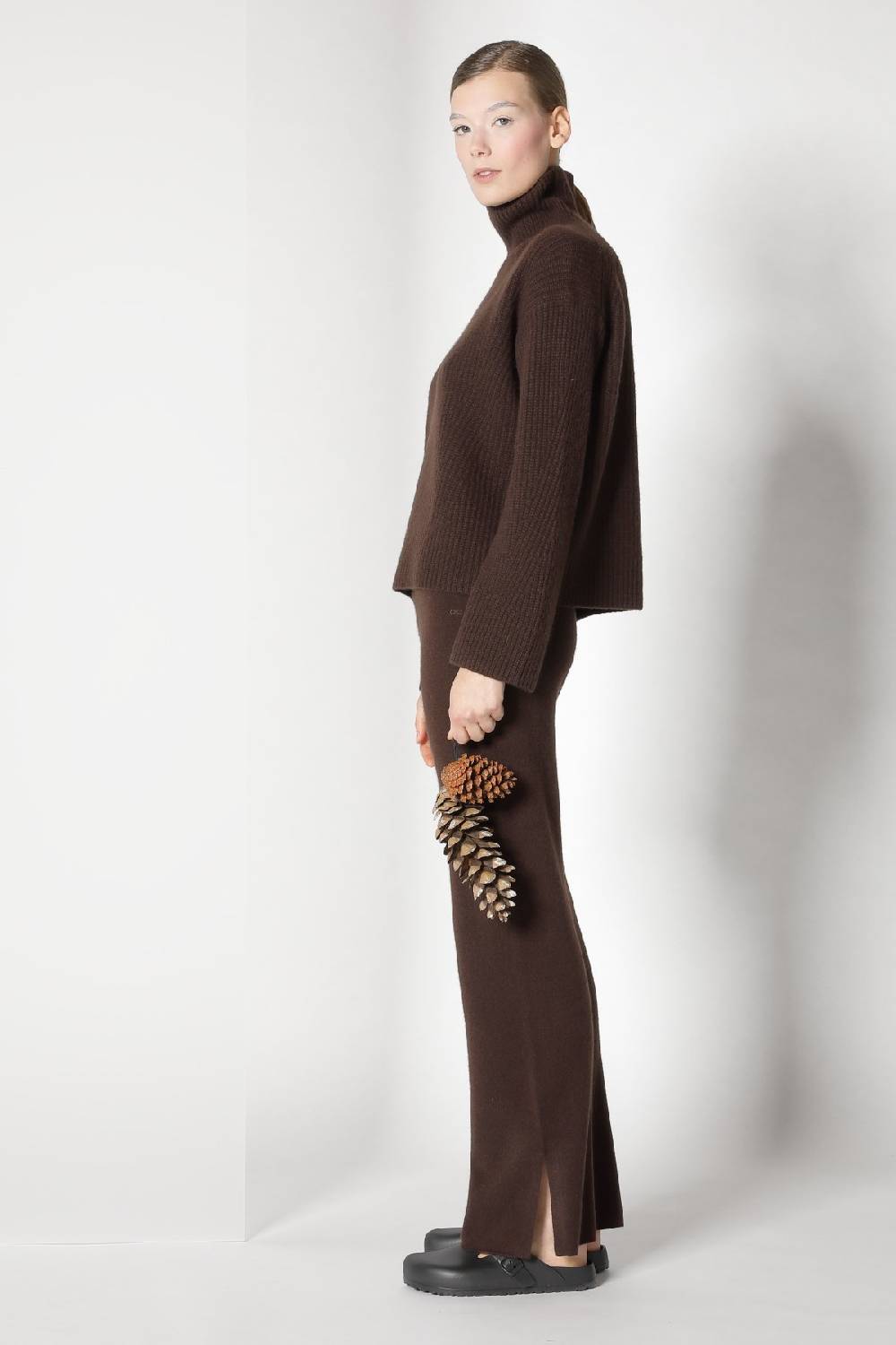 Sminfinity pure icon rib turtle + pure slitted pants Black Friday Preise