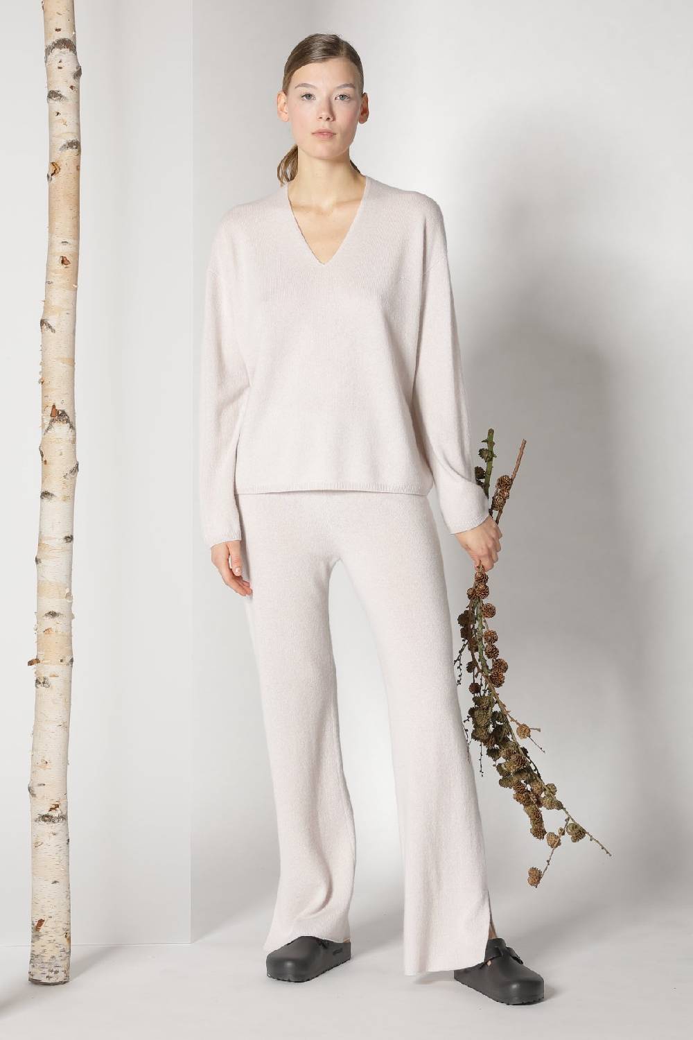 Sminfinity pure V jumper + pure slitted pants Online