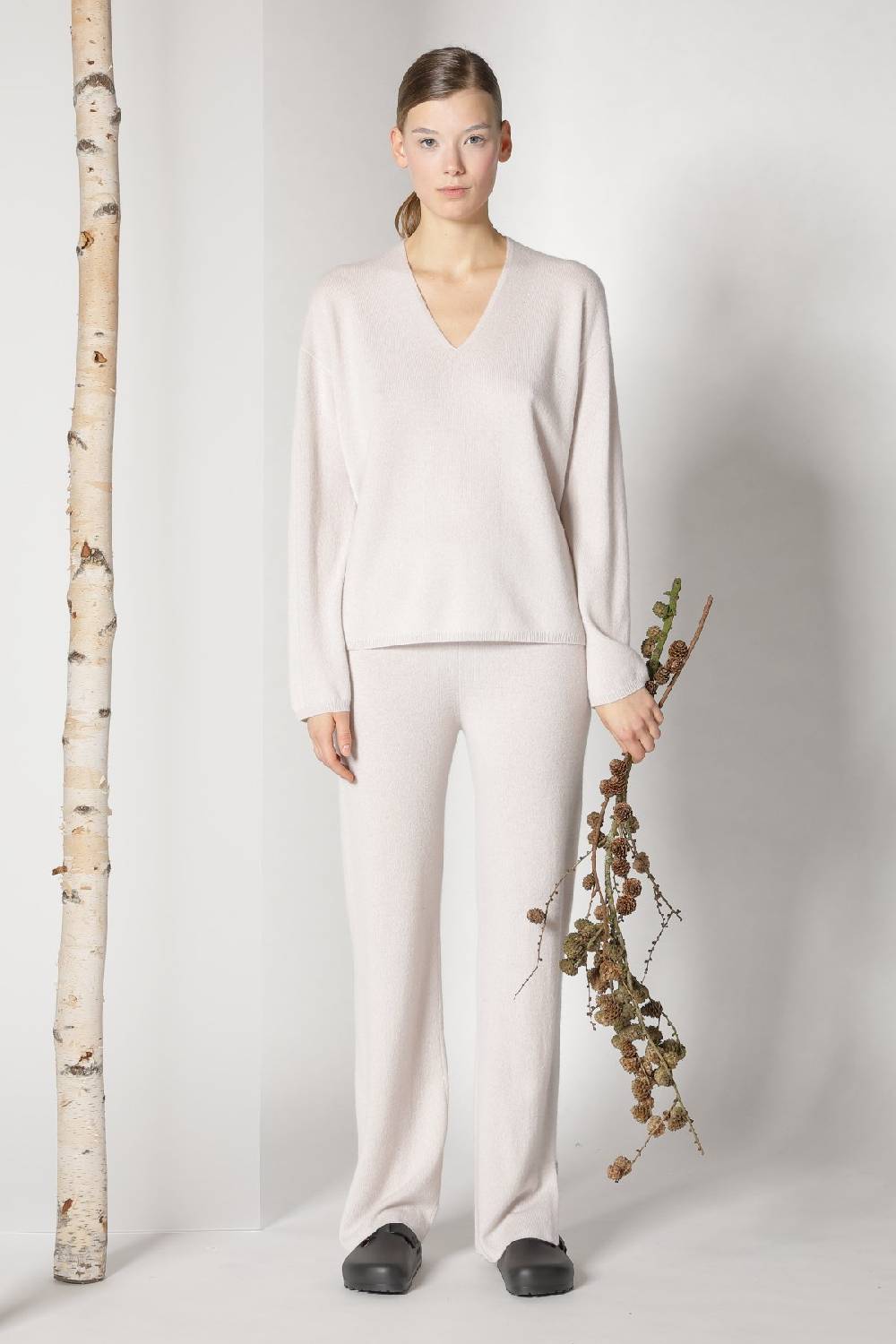 Sminfinity pure V jumper + pure slitted pants Online