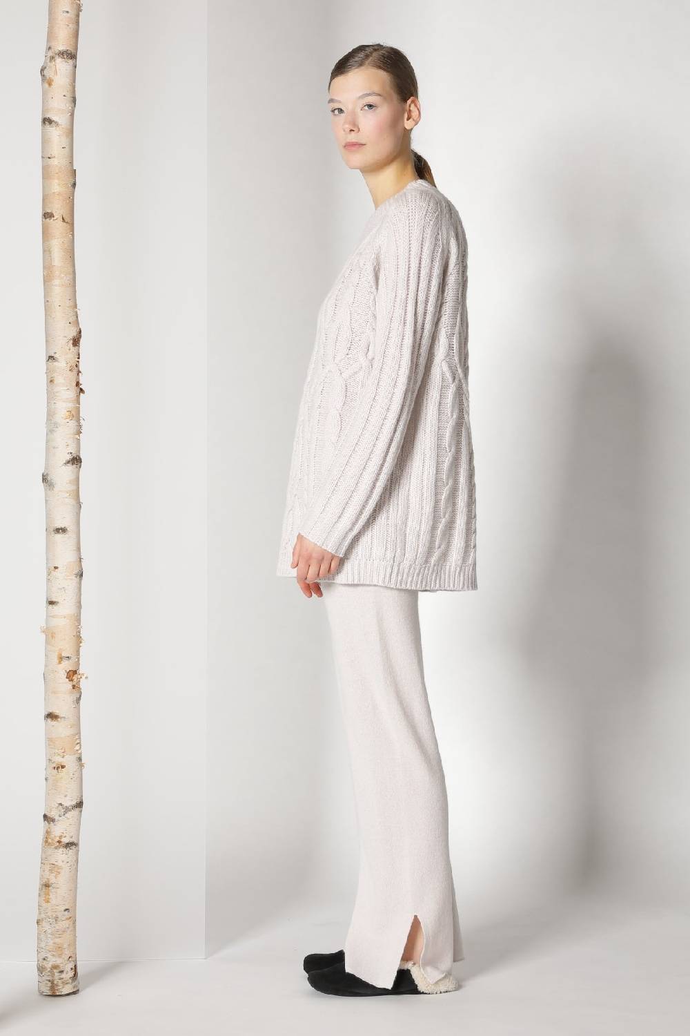 Sminfinity pure POETREE long cable jumper +  pure slitted pants Hotsell