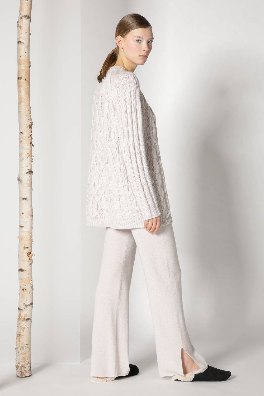 Sminfinity pure POETREE long cable jumper +  pure slitted pants Hotsell